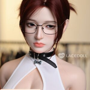 LACE DOLL 168cm Dカップ 新作ヘッド黎霜（lishuang）メイク① 知的で大人の魅力が溢れる眼鏡姿の美女ドール フルシリコン製等身大リアルラブドール