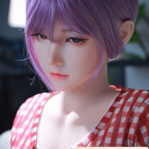 LACE DOLL 160cm Cカップ 赤木ヘッド メイク② 高級シリコン製ラブドール 紫ウィッグの美少女等身大リアルドール