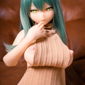 IROKEBIJIN(色気美人)-new IROKEBIJIN(色気美人) フルシリコン製 ミニライプ 95cm Fカップ Akane ミニヘッド オーラル不可 H漫画キャラクターアニメドール ニットワンピースラブドール