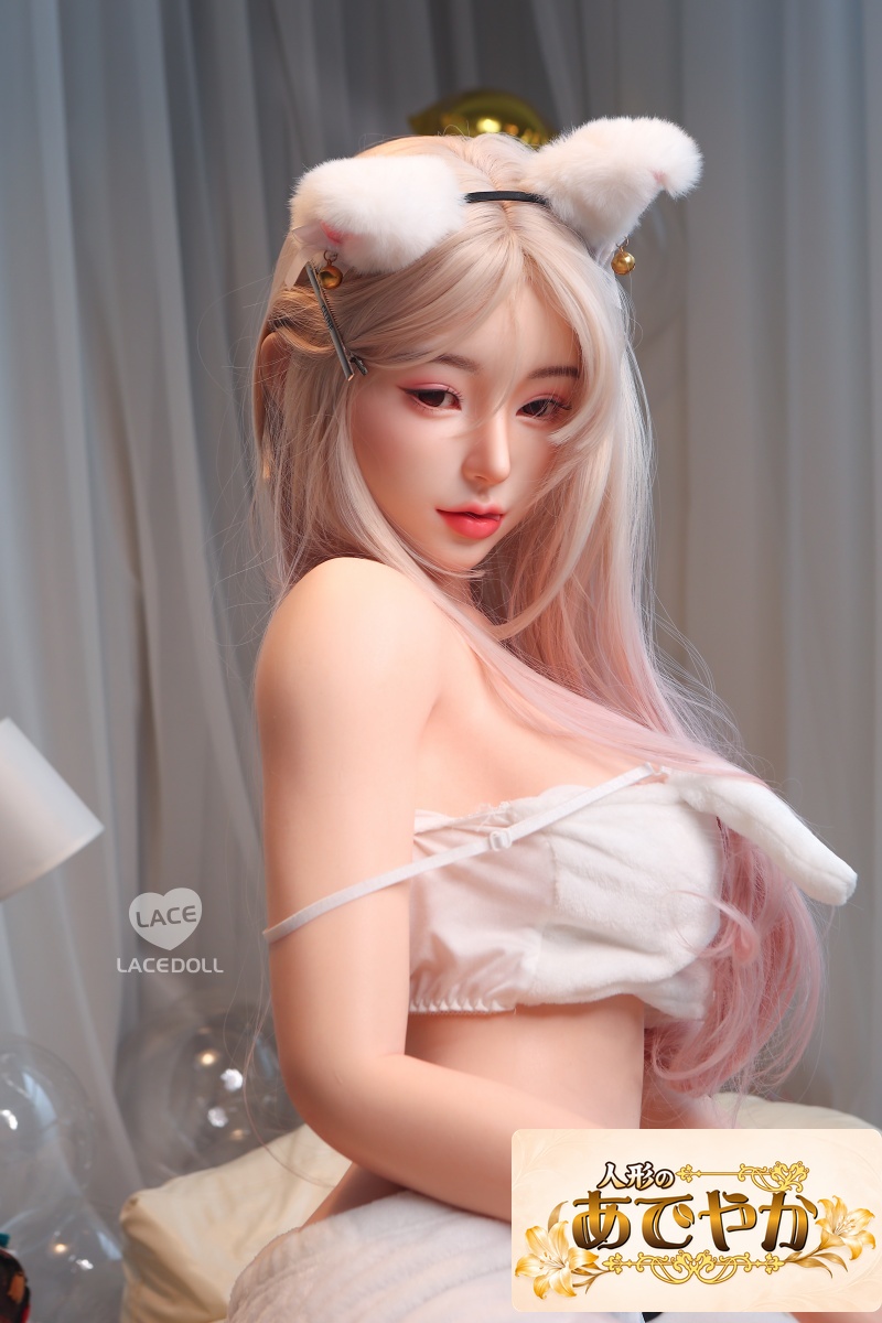 LACE DOLL 168cm Dカップ 新作ヘッド 白草(baicao) シリコン製ラブドール 白系のルームウェアと猫耳アクセサリーの可愛い美少女ラブドール - 画像 (3)