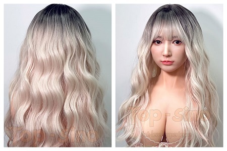 TOPSINO 149cm Fカップ T50ヘッド ウィッグ #21