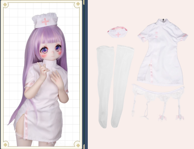 MOZU DOLL【 A級】アニメドール 1/2ドール（二分） 绯绯（faye) ギターや音楽をテーマにしたアニメドール 二次元キャラクター風のフィギュア 宣伝画像と同じ制服も付属 衣装の追加 #2