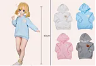 MOZU DOLL【 A級】アニメドール 1/2ドール（二分） 绯绯（faye) ギターや音楽をテーマにしたアニメドール 二次元キャラクター風のフィギュア 宣伝画像と同じ制服も付属 衣装の追加 セーター（色四種類選択可能、ご希望の色を備考欄にご記入してください）