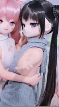 MOZU DOLL【 A級】アニメドール 1/2ドール（二分） 绯绯（faye) ギターや音楽をテーマにしたアニメドール 二次元キャラクター風のフィギュア 宣伝画像と同じ制服も付属 衣装の追加 セーター-グレー