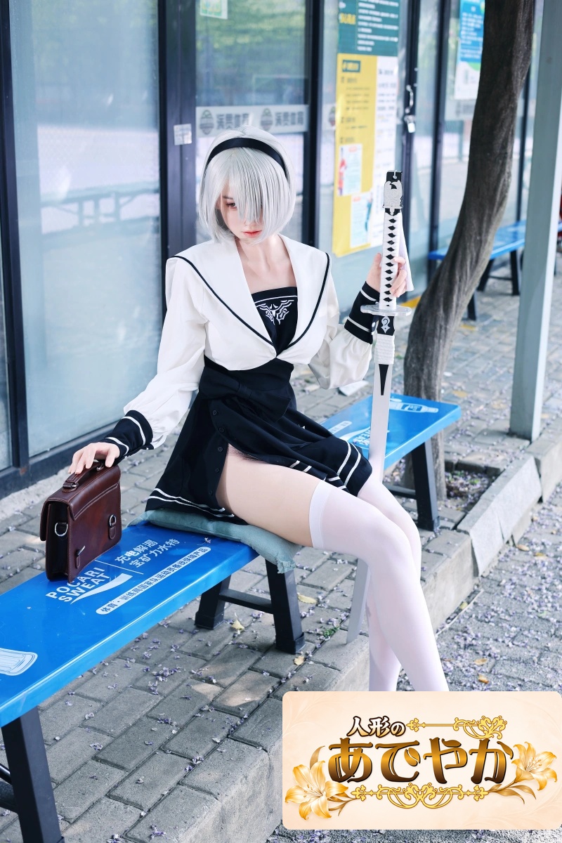 TYPEグラビア 超擬真の肌テクスチャ【アートワークカスタム版】TOPSINO T167cm Eカップ+ T38米木(mimu)2B風コスチュームコスプレリアルドール 高級等身大セクシードール - 画像 (7)