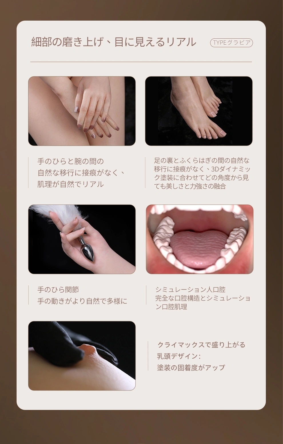 TOPSINO T1230 Eカップ T31Bヘッド TYPEグラビア 商品詳細 画像18
