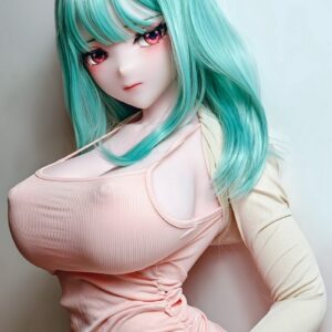 ElsaBabe アニメドール 157cm AHRC033 白井 美野Shirai Mino シリコン製リアルドール ピンクキャミドレス 巨乳美少女ダッチワイフ