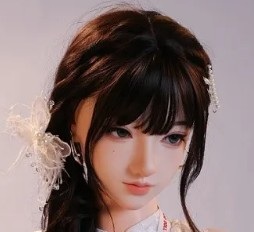 Uneedoll リアル皮膚ボディ 155cm Cカップ 朧月(longyue)メイク①｜メイド風美人ラブドール 制服ダッチワイフ ヘッド 昭阳(zhaoyang)メイク①(158cｍ以上のボディに適用)
