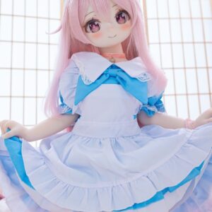 【シリコンヘッド-M10ジョイント】MW Girl(魔物姫) アニメドール 小寻(xiaoxun) シリコン製85cmバスト小ボディ 緒山まひろ風コスプレドール 白いドレス姿のピンク髪アニメダッチワイフ