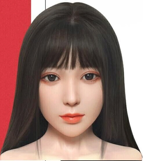 Doll Senior 158cm Kカップ 槑（mei）ヘッド 髪型 前髪(植毛タイプ）