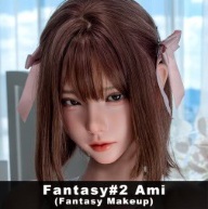【リアルメイク】XTDOLL 幻想ガールフレンド 166cm Eカップ Nami(奈美)ヘッド 白い制服風衣装のリアルドール 癒し等身大彼女系人形 ヘッド #2Ami①(幻想メイク限定)