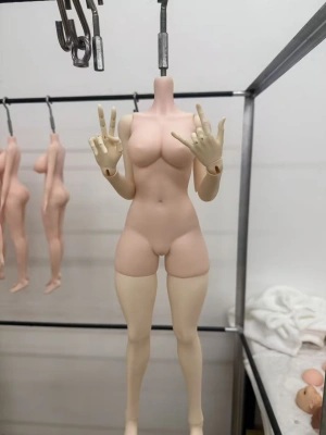 Mini Doll(ミニドール) 64cm E64ヘッド ボディタイプ 60cmシリコン製+樹脂製関節ボディ-高級版-可動版関節手指付き