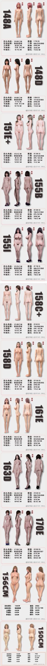 Art-doll 163cm Eカップ 桃桃（taotao）ヘッド ボディ一覧
